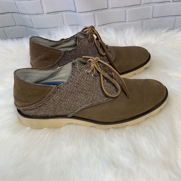 Sperry Lace Up Oxford Style Boat Shoes Size 8 - Picture 3 of 6